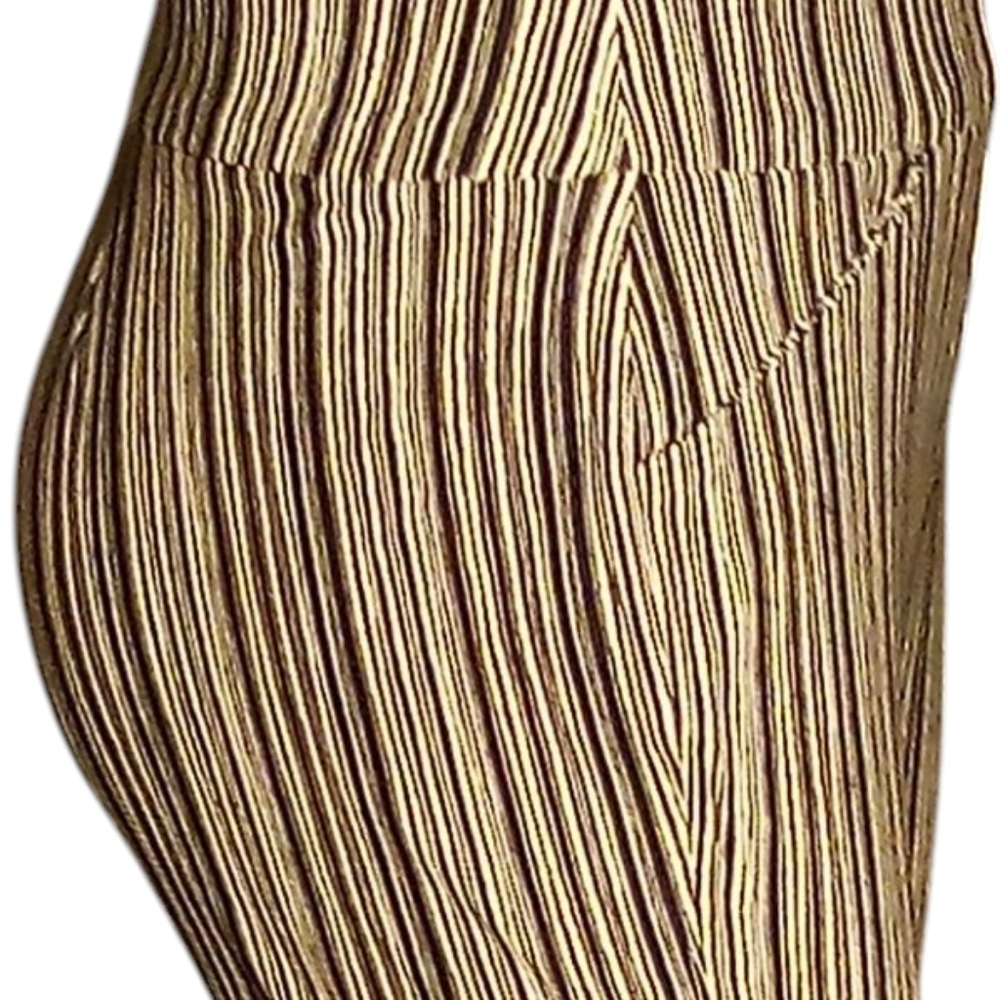 Chicos Travelers - Cropped Pants With Black & White Stripes, Faux Front Pockets, - Picture 5 of 14